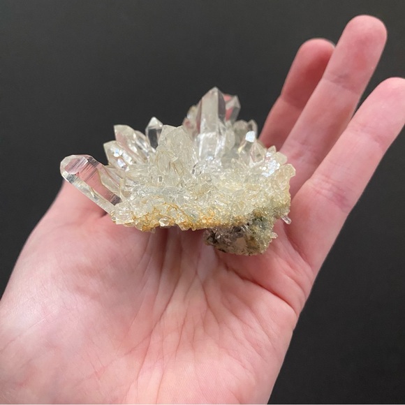 Himalayan Quartz with Clinochlore on a Matrix Crystal Specimen - Picture 5 of 6